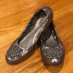 Tahari Valerie Embellished Ballet Flats